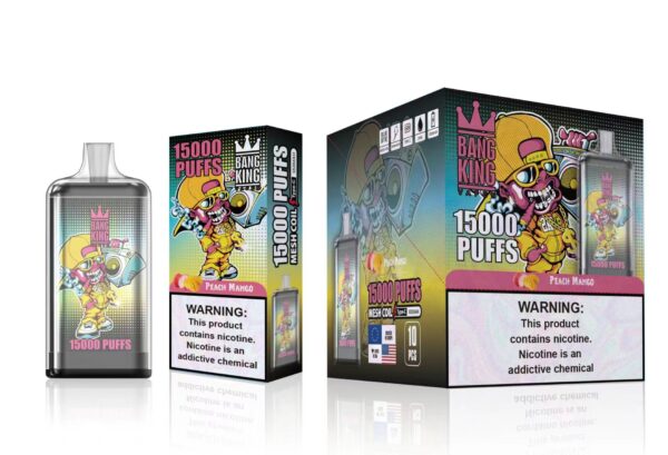 Bang King 15000 Puffs 0% 2% 3% 5% Vape reîncărcabil de unică folosință cu nicotină Comerț cu ridicata - FishVape - 13
