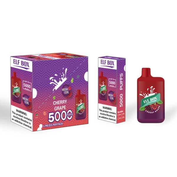 ELF BOX 5000 šluků 0% 2% 3% 5% Nikotinová jednorázová vape Autentická E cigaretová pera Velkoobchod – FishVape – 13