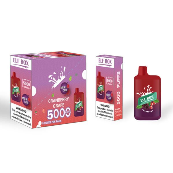 ELF BOX 5000 šluků 0% 2% 3% 5% Nikotinová jednorázová vapka Autentická E cigaretová pera Velkoobchod – FishVape – 14