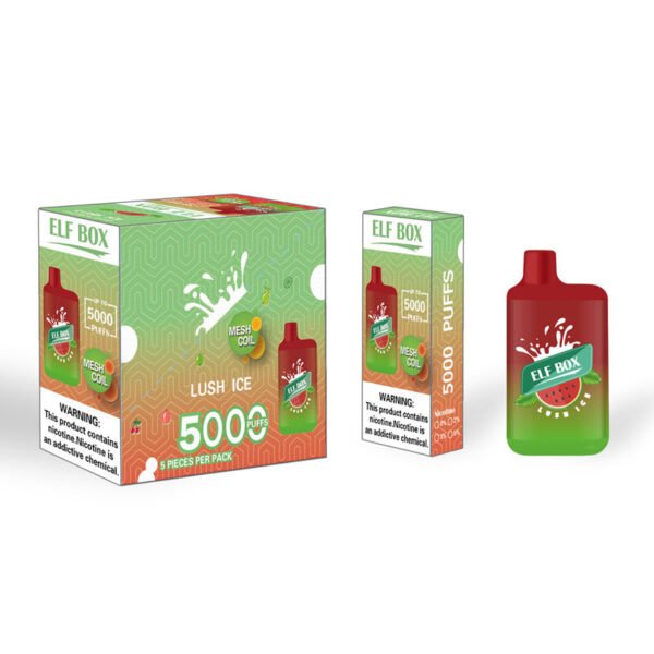 ELF BOX 5000 potahů 0% 2% 3% 5% Nikotinová jednorázová vapka Autentická E cigaretová pera Velkoobchod – FishVape – 18