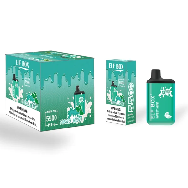 ELF BOX 5500 Vape de unică folosință 5500 Puff-uri pix autentic pentru țigări electronice - FishVape - 5
