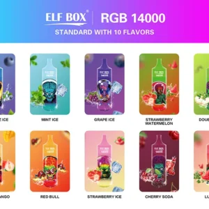 ELF BOX RGB14000 Puffs 0% 2% 3% 5% Nicotine Rechargeable Disposable Vape Wholesale - FishVape - 10
