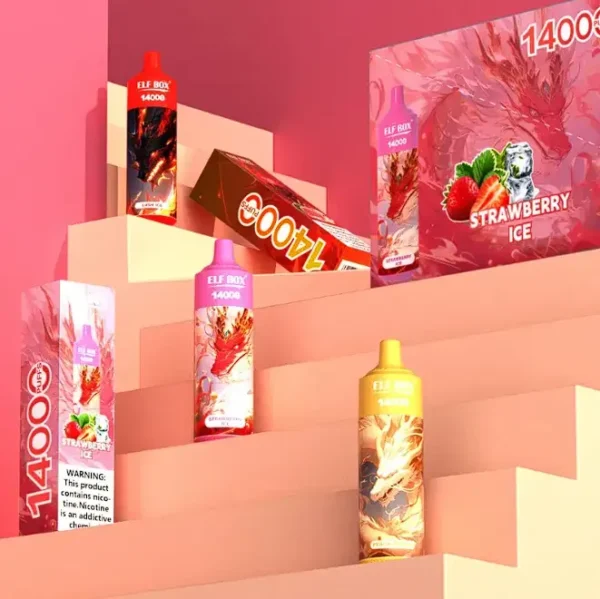 ELF BOX 14000 Rookwolken 0%/2%/3%/5% Nicotine Oplaadbare Wegwerp Vape Groothandel - FishVape - 1