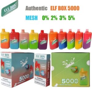 ELF BOX 5000 šluků 0% 2% 3% 5% Nikotinová jednorázová vape Autentická E cigaretová pera Velkoobchod – FishVape – 25