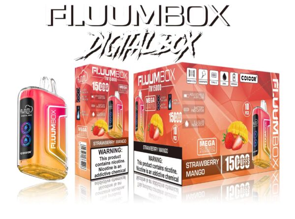 FluuM Digital Box TN 15000 Puffs 0% 2% 3% 5% Nicotine Rechargeable Disposable Vape Pen Pods E-Cigarette Wholesale - FishVape - 11