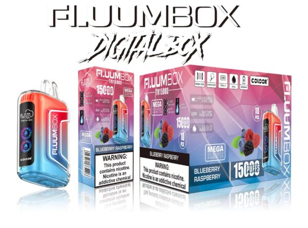 FluuM Digital Box TN 15000 Puffs 0% 2% 3% 5% Nicotine Rechargeable Disposable Vape Pen Pods E-Cigarette Wholesale - FishVape - 8