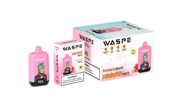 Цифровая коробка WASPE 12000 PUFFS 0% 2% 3% 5% Никотиновый одноразовый вейп оптом - FishVape - 3