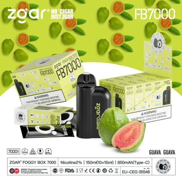 ZGAR FOGGY BOX 7000 Puffs 2% Nicotine Rechargeable Disposable Vape Wholesale - FishVape - 16