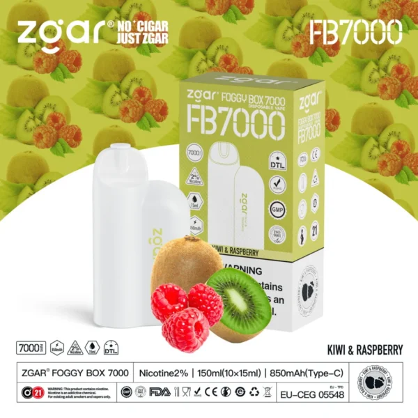 ZGAR FOGGY BOX 7000 Puffs 2% Nicotine Rechargeable Disposable Vape Wholesale - FishVape - 17
