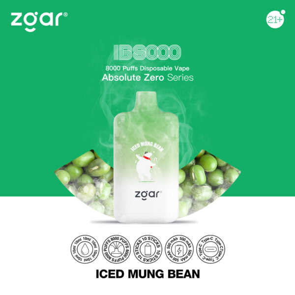 ZGAR ICE BOX 8000 Puffs 2% Nicotina Vape desechable recargable al por mayor - FishVape - 9