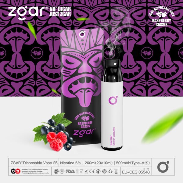 ZGAR ZG25 3000 Puffs 5% Никотиновая перезаряжаемая одноразовая капсула оптом - FishVape - 4