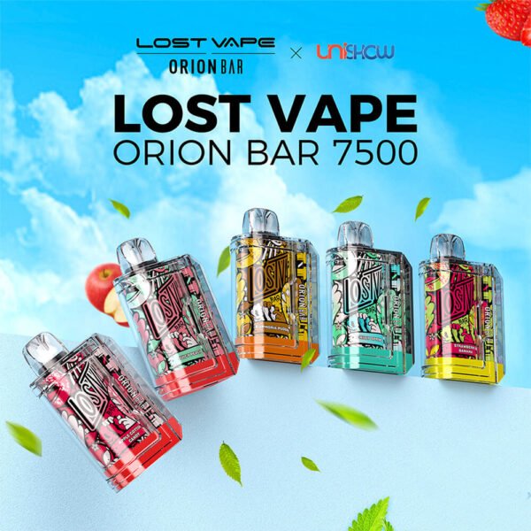Lost Vape Orion Bar 7500 Puffs 5% Nicotine Vape jetable rechargeable en gros - FishVape - 1