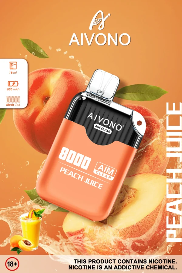 AIVONO AIM CLEAR 8000 Puff-uri 0% 2% 5% Stilo de vape reîncărcabil de unică folosință cu conținut scăzut de nicotină Vrac Cumpărați cu ridicata - FishVape - 10