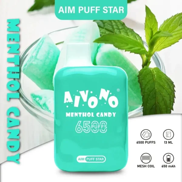 AIVONO AIM PUFFSTAR 6500 Puffs 0% 2% 5% Niskonikotynowy, jednorazowy, wielokrotnego ładowania Vapes Pen Luzem Kup hurtowo - FishVape - 3