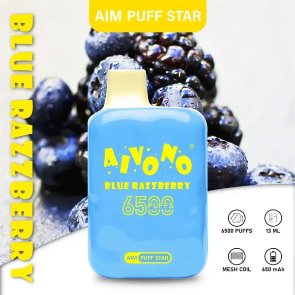 AIVONO AIM PUFFSTAR 6500 Puffs 0% 2% 5% Niskonikotynowy, jednorazowy, wielokrotnego ładowania Vapes Pen Luzem Kup hurtowo - FishVape - 5