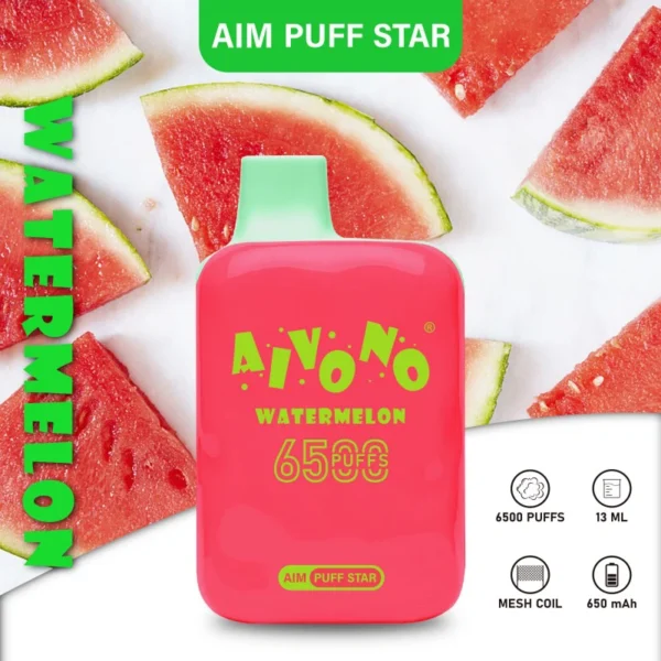 AIVONO AIM PUFFSTAR 6500 Puffs 0% 2% 5% Niskonikotynowy, jednorazowy, wielokrotnego ładowania Vapes Pen Luzem Kup hurtowo - FishVape - 9