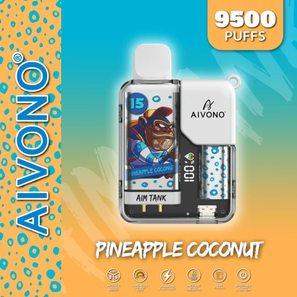 AIVONO AIM TANK 9500 Puffs 0% 2% 3% 5% Penna per vaporizzatori usa e getta ricaricabile a basso contenuto di nicotina all'ingrosso Acquista all'ingrosso - FishVape - 9