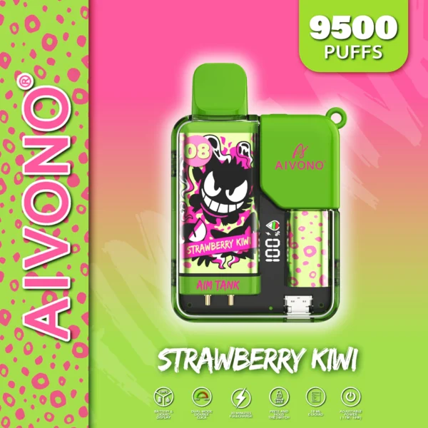 AIVONO AIM TANK 9500 Puffs 0% 2% 3% 5% Penna per vaporizzatori usa e getta ricaricabile a basso contenuto di nicotina all'ingrosso Acquista all'ingrosso - FishVape - 16