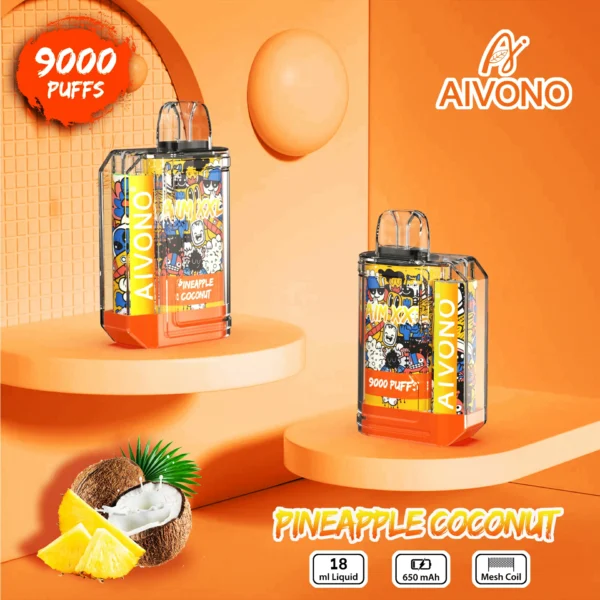 AIVONO AIM XXL 9000 Puffs 0% 2% 3% 5% Nikotynowy akumulator Jednorazowy długopis Vapes Kup hurtowo - FishVape - 8