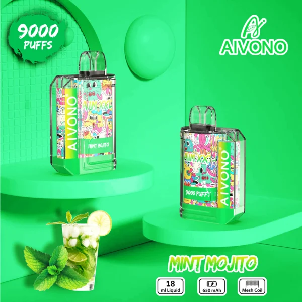 AIVONO AIM XXL 9000 Puffs 0% 2% 3% 5% Nikotynowy akumulator Jednorazowy Vapes Pen Luzem Kup hurtowo - FishVape - 5