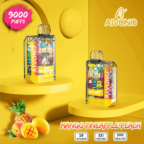 AIVONO AIM XXL 9000 Puffs 0% 2% 3% 5% Nikotynowy akumulator Jednorazowy długopis Vapes Kup hurtowo - FishVape - 1