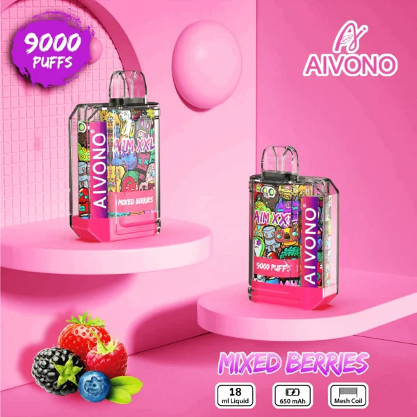 AIVONO AIM XXL 9000 Puffs 0% 2% 3% 5% Nikotynowy akumulator Jednorazowy długopis Vapes Kup hurtowo - FishVape - 9