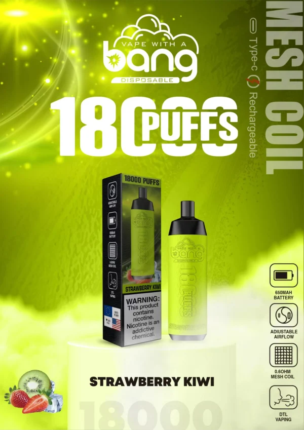 Bang Crown Bar 18000 Rookwolken 0% 2% 3% 5% Oplaadbare wegwerpvapes-pen met laag nicotinegehalte Bulk Koop groothandel - FishVape - 7