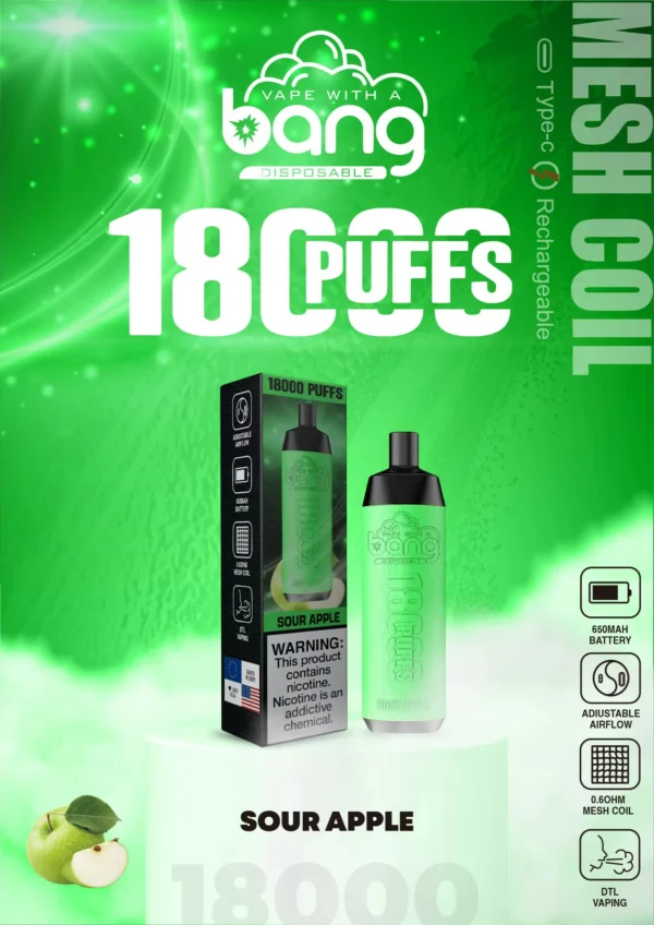 Bang Crown Bar 18000 Rookwolken 0% 2% 3% 5% Oplaadbare wegwerpvapes-pen met laag nicotinegehalte Bulk Koop groothandel - FishVape - 4