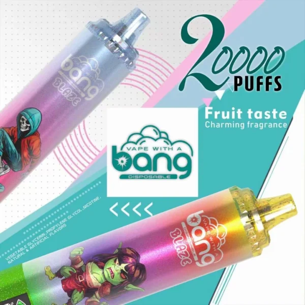 Bang Blaze 20000 Rookwolken 0% 2% 3% 5% Oplaadbare wegwerpvapes-pen met laag nicotinegehalte in bulk Koop groothandel - FishVape - 1