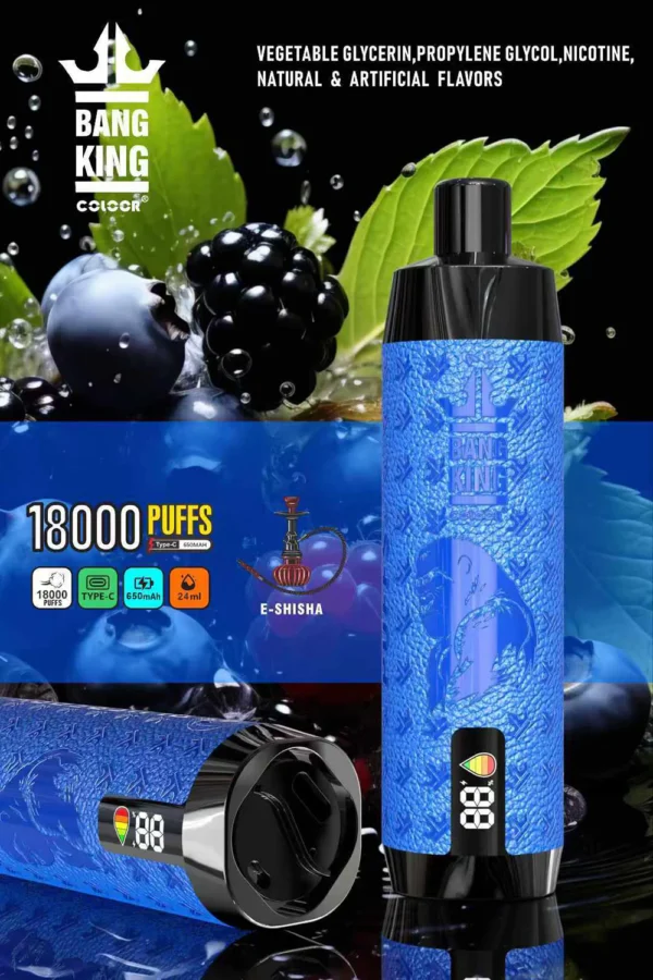 Bang King Crown Bar 18000 sbuffi 0% 2% 3% 5% Penna per vaporizzatori usa e getta ricaricabile a basso contenuto di nicotina all'ingrosso Acquista all'ingrosso - FishVape - 2