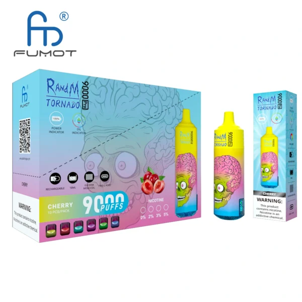 RandM Tornado 9000 PRO Puffs 0% 2% 3% 5% Basso contenuto di nicotina alla rinfusa Acquista Vape monouso ricaricabile all'ingrosso - FishVape - 10