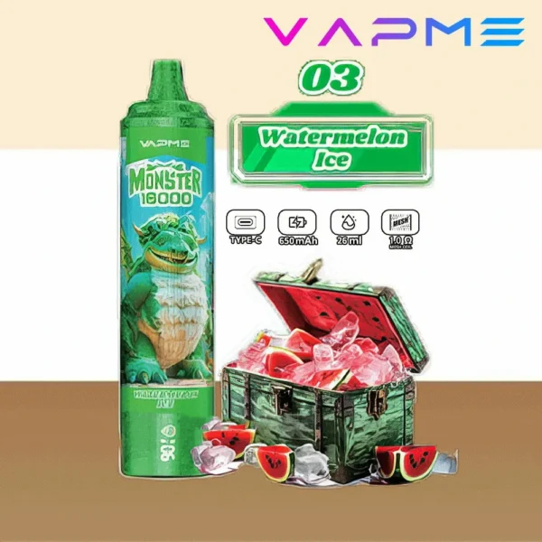 Vapme Monster 16000 Puffs 2% 5% Nicotina recarregável Vapes descartáveis ​​em massa comprar atacado - FishVape - 6