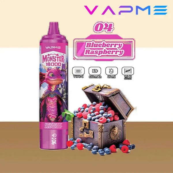 Vapme Monster 16000 Puffs 2% 5% Nicotina recarregável Vapes descartáveis ​​em massa comprar atacado - FishVape - 8
