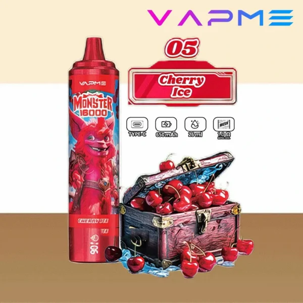Vapme Monster 16000 Puffs 2% 5% Nicotina recarregável Vapes descartáveis ​​em massa comprar atacado - FishVape - 10