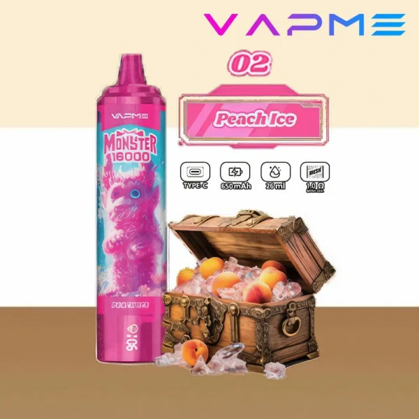 Vapme Monster 16000 Puffs 2% 5% Nicotina recarregável Vapes descartáveis ​​em massa comprar atacado - FishVape - 13