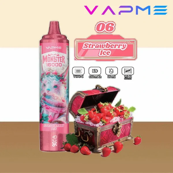 Vapme Monster 16000 Puffs 2% 5% Nicotina recarregável Vapes descartáveis ​​em massa comprar atacado - FishVape - 2