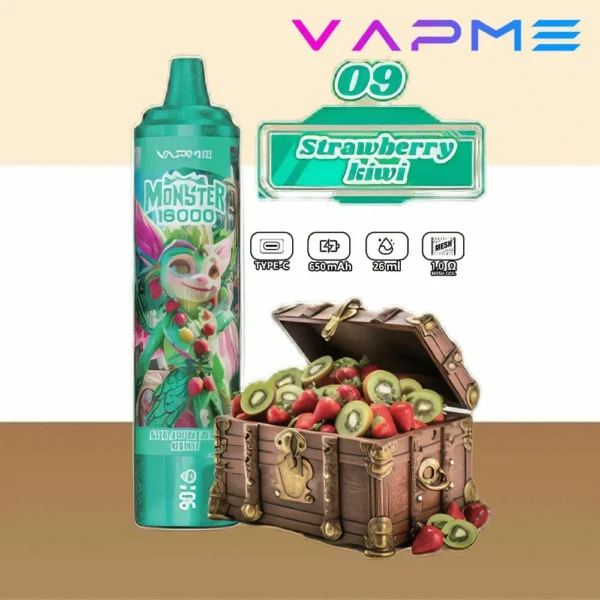 Vapme Monster 16000 Puffs 2% 5% Nicotina recarregável Vapes descartáveis ​​em massa comprar atacado - FishVape - 3