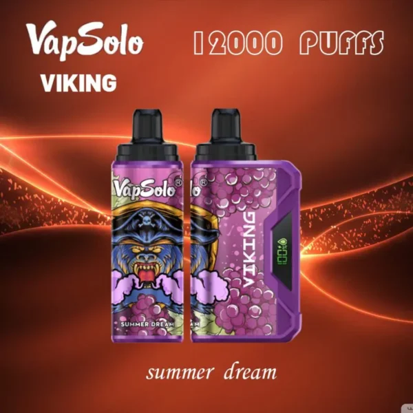 VapSolo Viking 12000 Puffs 2% 5% Перезаряжаемые одноразовые вейпы-ручки с низким содержанием никотина, оптовая покупка оптом - FishVape - 2