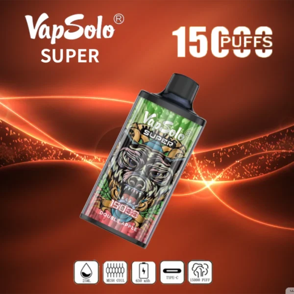 Vapsolo Super 15000 Rookwolken 2% 5% Laag nicotinegehalte Bulk Koop oplaadbare wegwerpvapes-pen groothandel - FishVape - 12