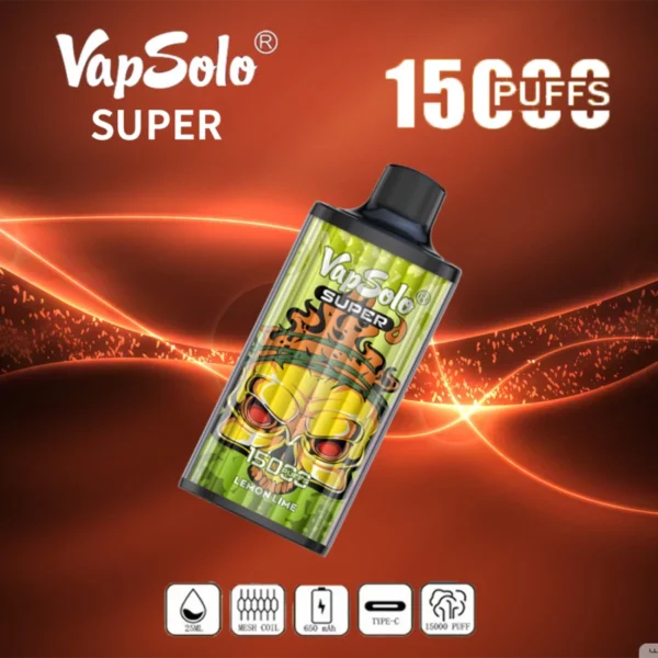 Vapsolo Super 15000 Rookwolken 2% 5% Laag nicotinegehalte Bulk Koop oplaadbare wegwerpvapes-pen groothandel - FishVape - 4