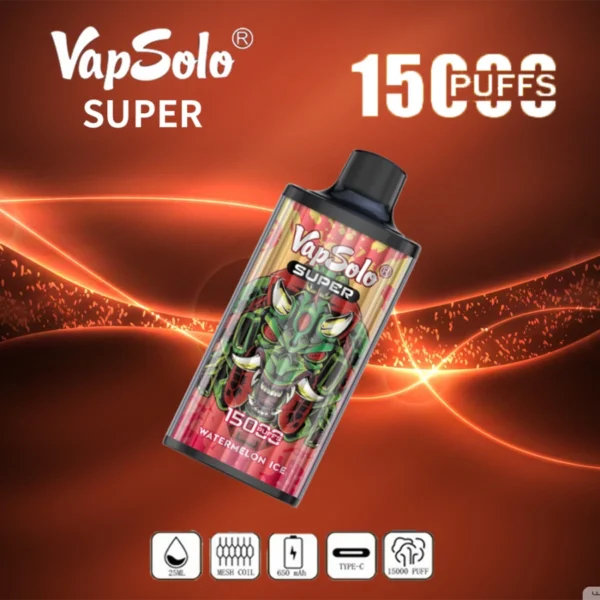 Vapsolo Super 15000 Rookwolken 2% 5% Laag nicotinegehalte Bulk Koop oplaadbare wegwerpvapes-pen groothandel - FishVape - 5