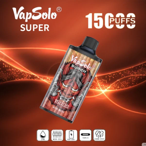 Vapsolo Super 15000 Rookwolken 2% 5% Laag nicotinegehalte Bulk Koop oplaadbare wegwerpvapes-pen groothandel - FishVape - 9