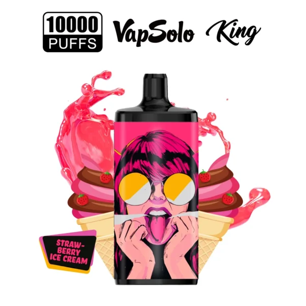 Vapsolo King 10000 Puffs 2% 5% Low Nicotine Rechargeable Disposable Vapes Pen Bulk Buy Wholesale - FishVape - 14