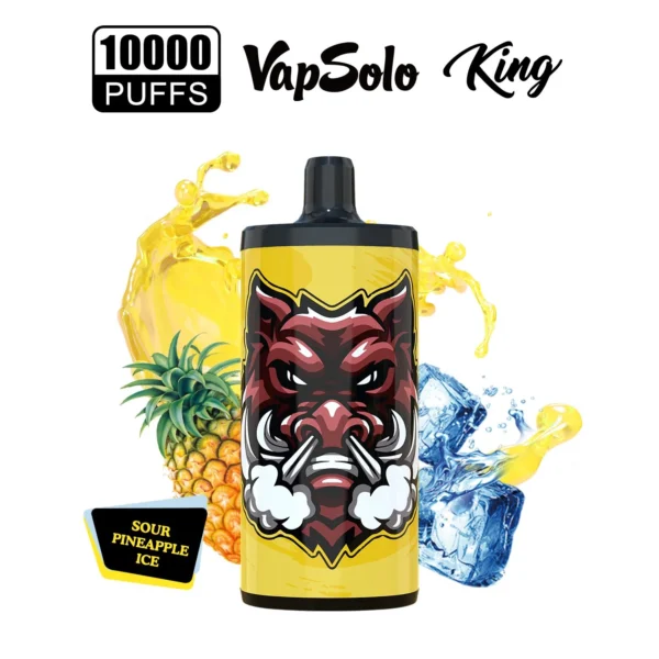 Vapsolo King 10000 Puffar 2% 5% Låg nikotinuppladdningsbara engångsvapes Penna Bulk Köp Partihandel - FishVape - 15