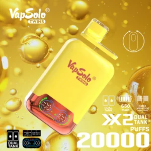 VapSolo Twins 20000 Puffar 2% 5% Låg Nikotin Uppladdningsbara Disponibla Vapes Penna Bulk Köp Partihandel - FishVape - 17