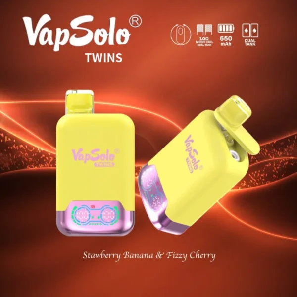 VapSolo Twins 20000 Puffar 2% 5% Låg nikotin uppladdningsbara engångsvapes Penna Bulk Köp Partihandel - FishVape - 7