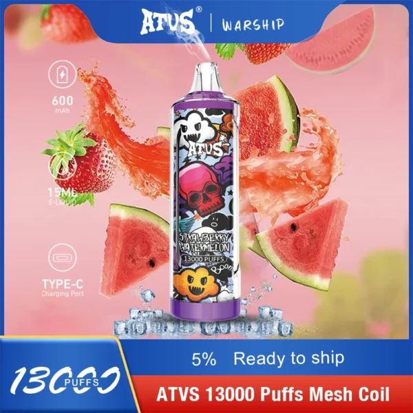 Atvs 13000 Puffs 5% Baixa Nicotina Recarregável Vapes Canetas Descartáveis ​​Comprar Atacado - FishVape - 2