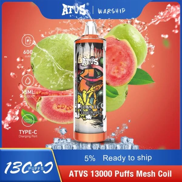 Atvs 13000 Puffs 5% Caneta Vapes descartáveis ​​recarregáveis ​​com baixo teor de nicotina em massa Comprar no atacado - FishVape - 5