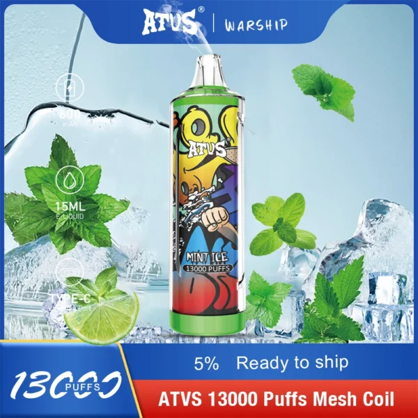 Atvs 13000 Puffs 5% Caneta Vapes Descartáveis ​​Recarregáveis ​​com Baixo Nicotina em Massa Comprar Atacado - FishVape - 12