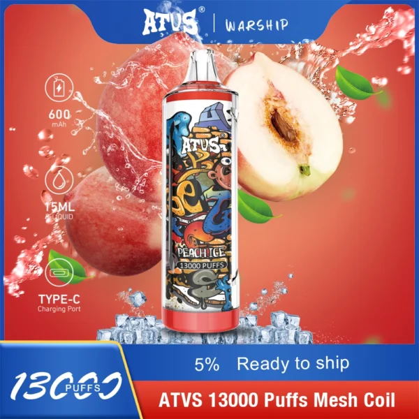 Atvs 13000 Puffs 5% Caneta Vapes Descartáveis ​​Recarregáveis ​​com Baixo Nicotina em Massa Comprar Atacado - FishVape - 7